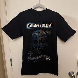 Men’s/Unisex Streetwear Chinatown Market Black AI Graphic Short Sleeve T-Shirt